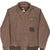 Vintage Zoo York Military Style Faux Fur Lined Deck Jacket Size Large 2000S