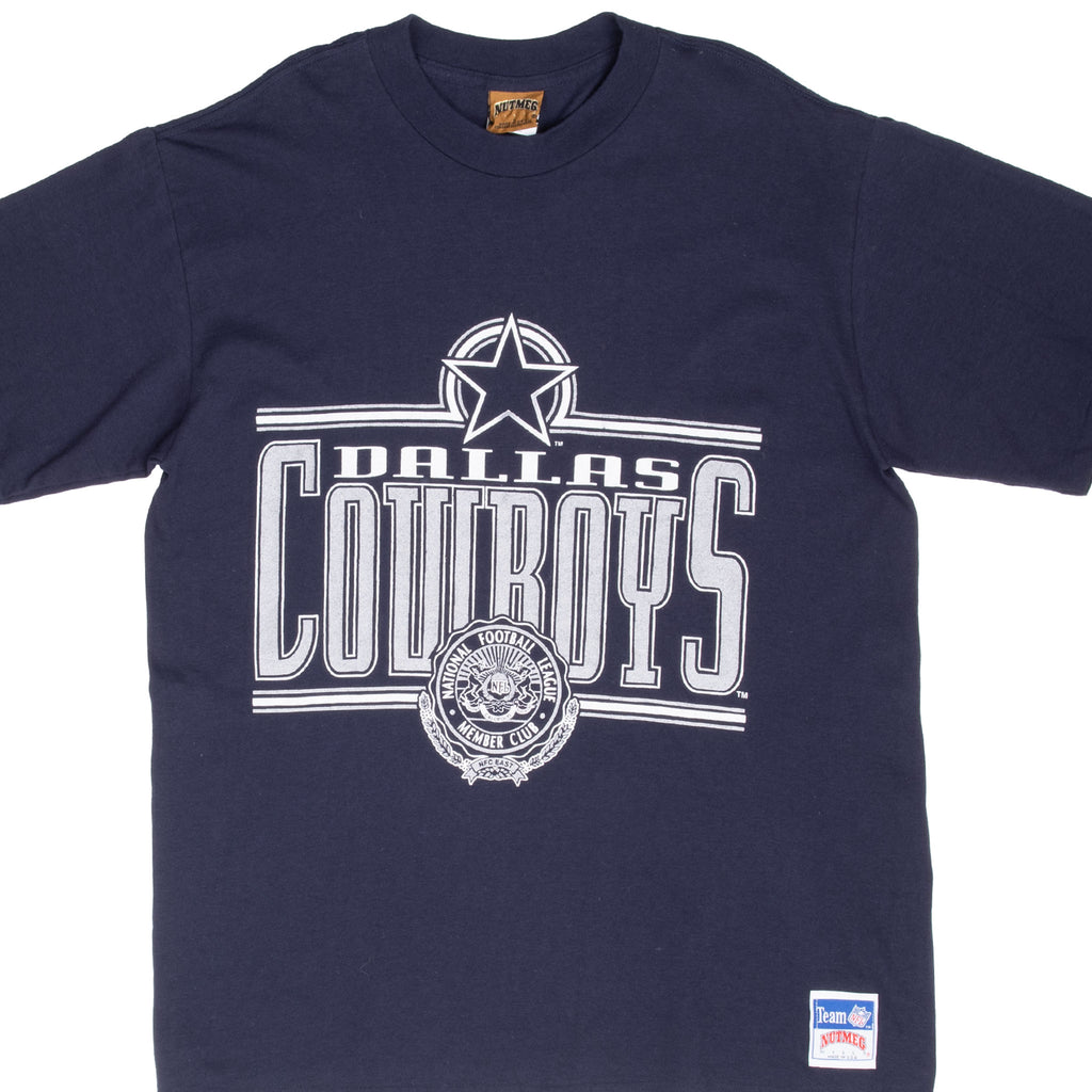 Vintage Nfl Dallas Cowboys 1990S Tee Shirt Size Large Made In Usa With Single Stitch Sleeves