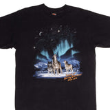 Vintage Harley Davidson Alaska Wolf Tee Shirt 2005 Size XL 