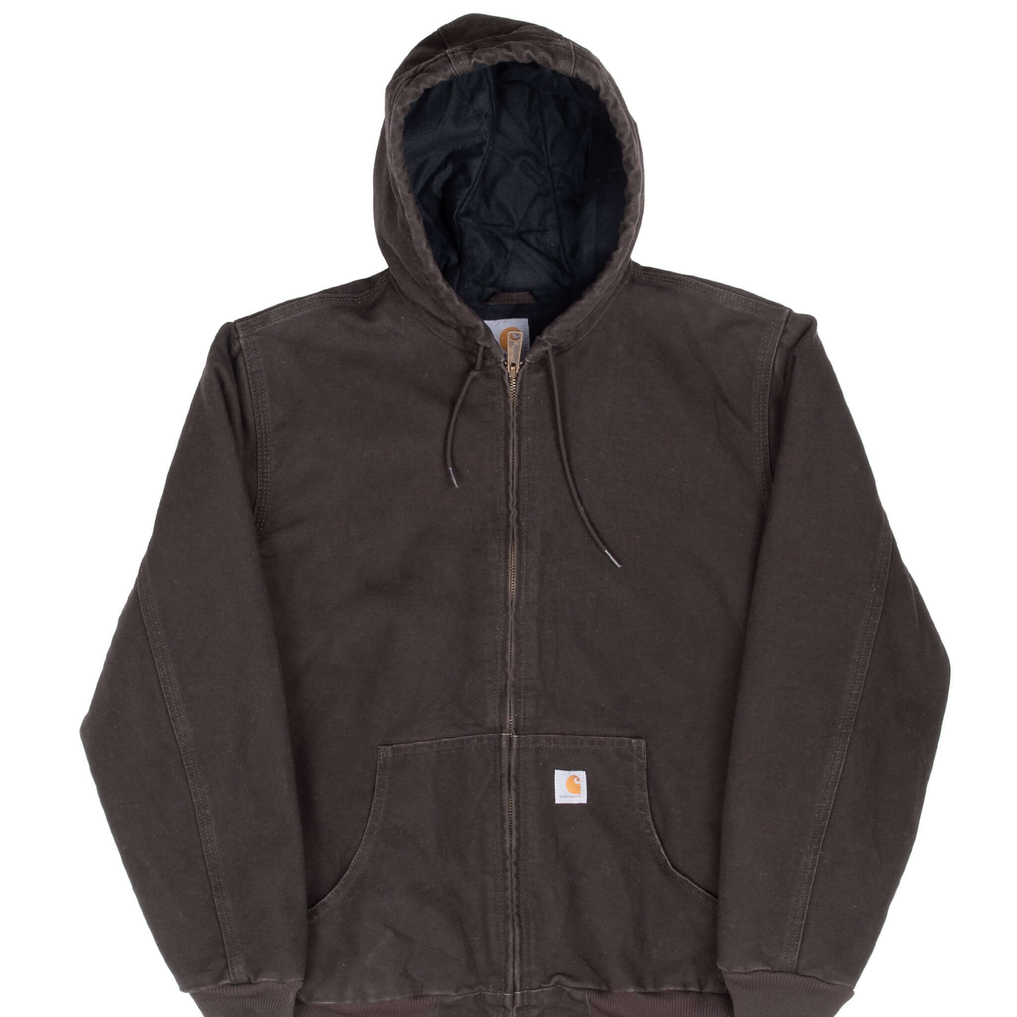 Vintage Carhartt Dark Brown WJ130Dkb Active Jacket Size Woman Medium