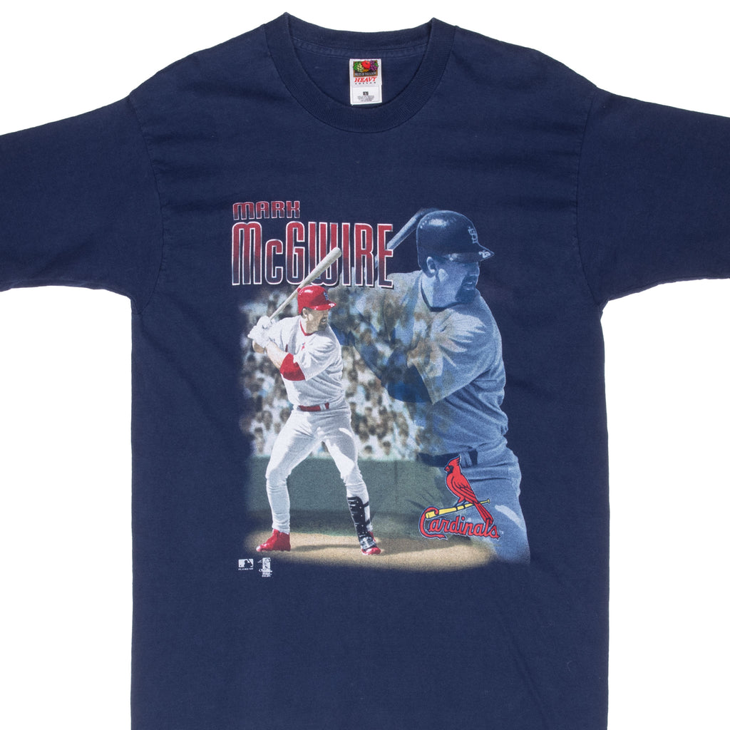 VINTAGE MLB ST LOUIS CARDINALS MARK MCGWIRE 1998 TEE SHIRT MEDIUM