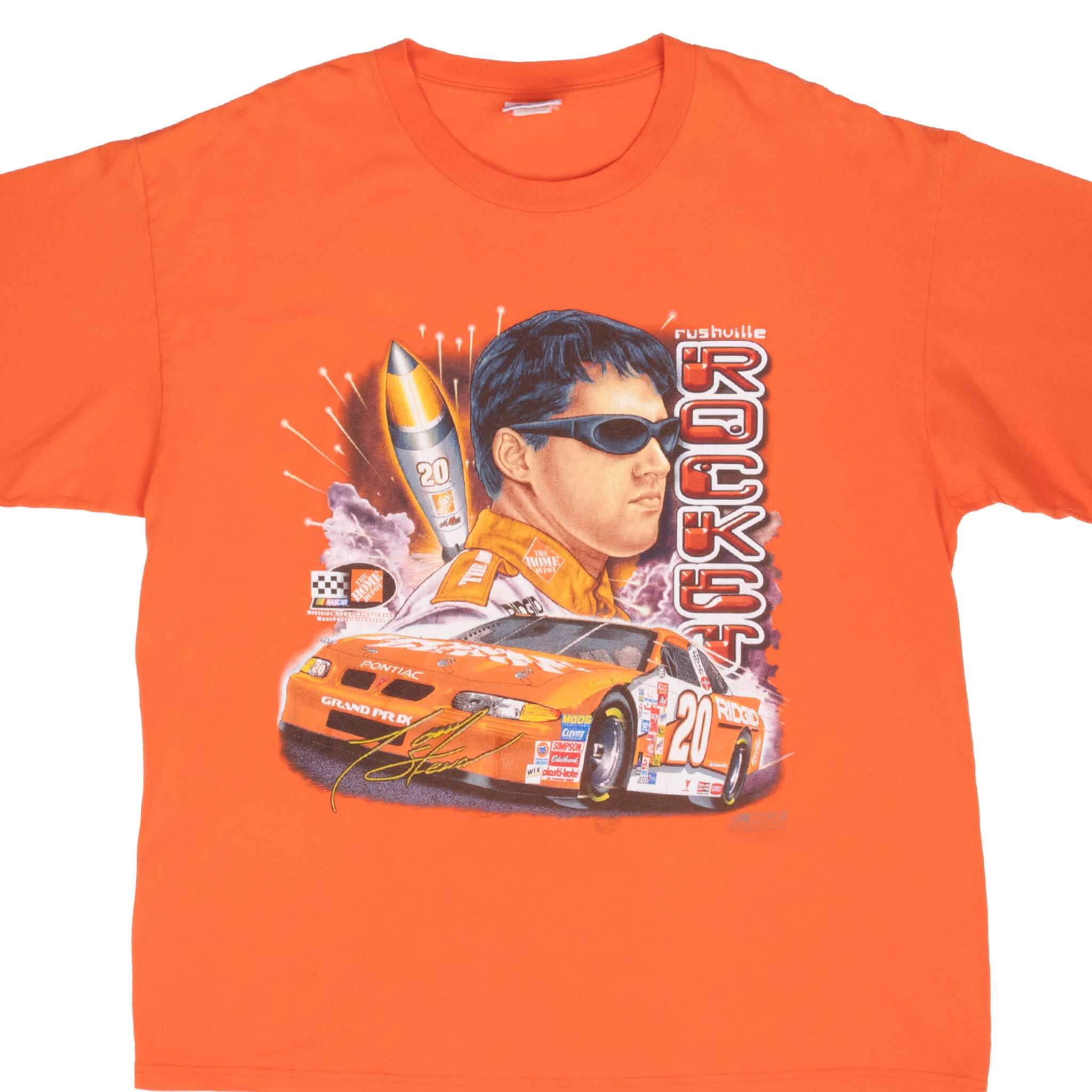 Vintage Nascar Tony Stewart Rushville Rocket 2001 Tee Shirt Size XL