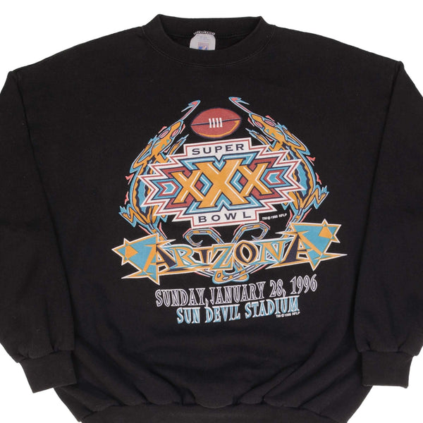 Vintage Nfl Super Bowl XXX Arizona Sun Devil Stadium 1996 Sweatshirt Size Large Made In USA
