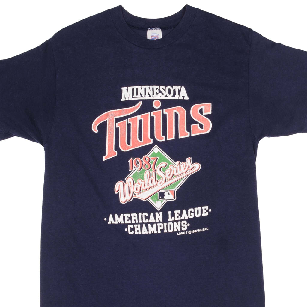 ★SURGERY★ siamese twin type-1 T-shirts VINTAGE MLB MINNESOTA TWINS WORLD CHAMPIONS 1987 TEE SHIRT