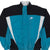 Vintage Nike Classic Swoosh Black and Cyan Windbreaker Jacket 1980S Size Large