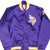 Vintage Nfl Minnesota Vikings Satin Starter Bomber Jacket 1990S Size Large Made In Usa