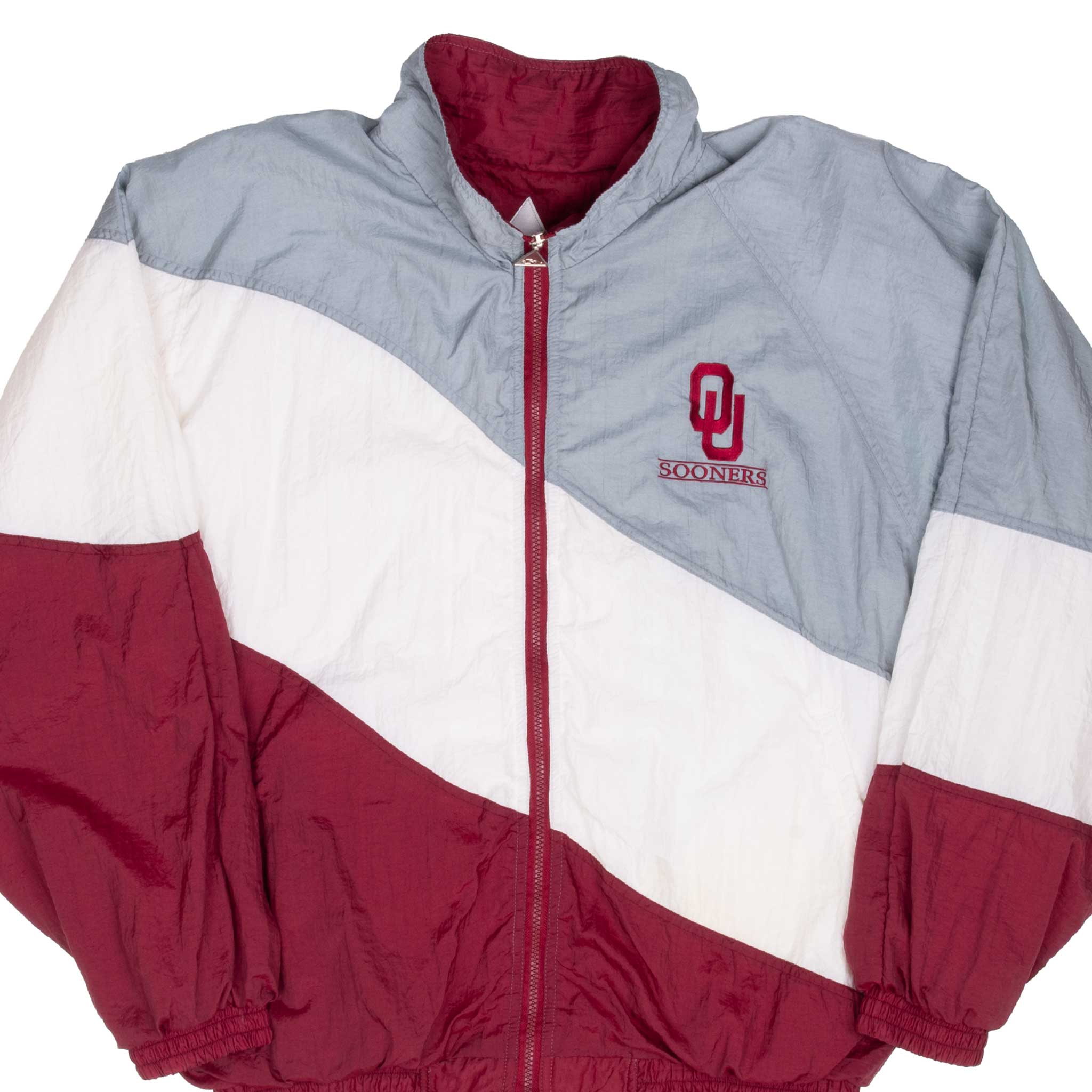 Vintage Ncaa Oklahoma Sooners Windbreaker Jacket 1990S Size Large