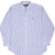 Vintage Ralph Lauren Blue Striped Shirt 1990S Size Medium 16 X 32 - 33