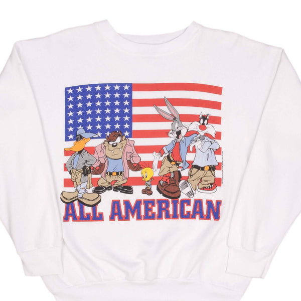 VINTAGE LOONEY TUNES ALL AMERICAN SWEATSHIRT 1995 SIZE XL Vintage rare usa