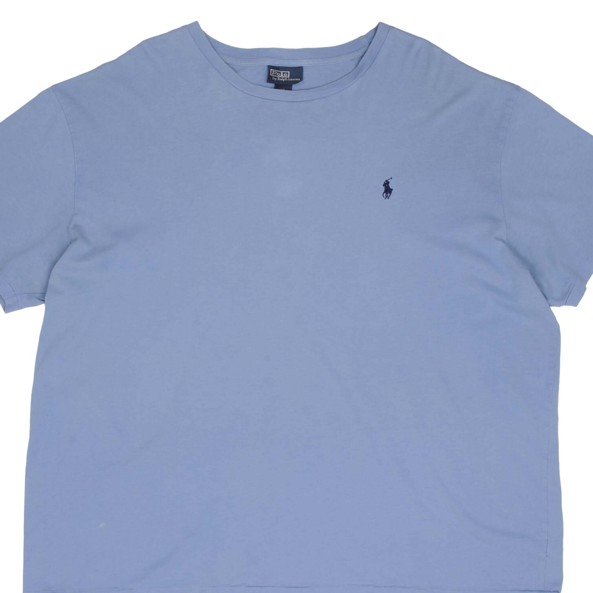 Vintage Polo Ralph Lauren Classic Blue Tee Shirt 1990S Size 2XL