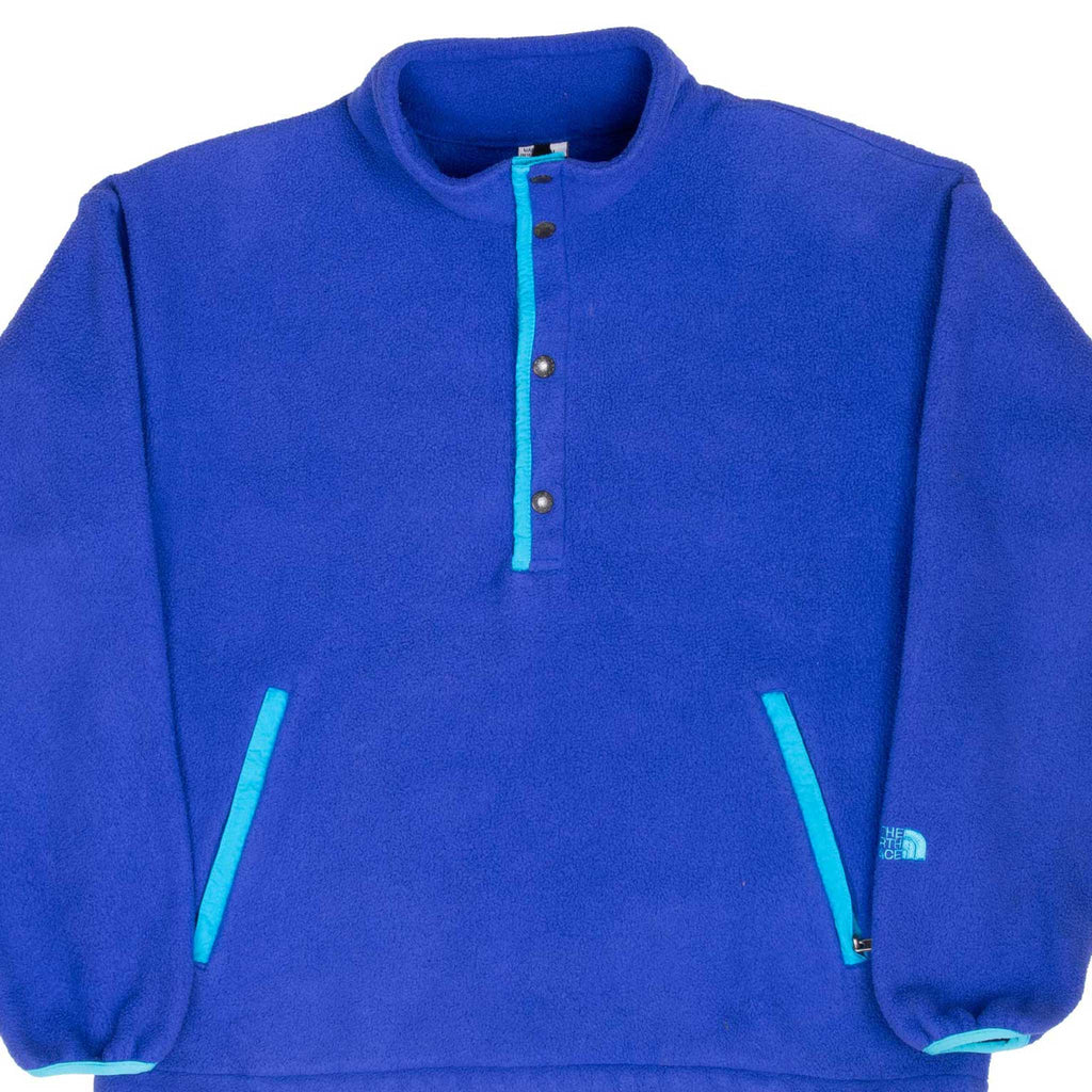 Vintage The North Face Pullover Purple Fleece Jacket 1990S Size Large