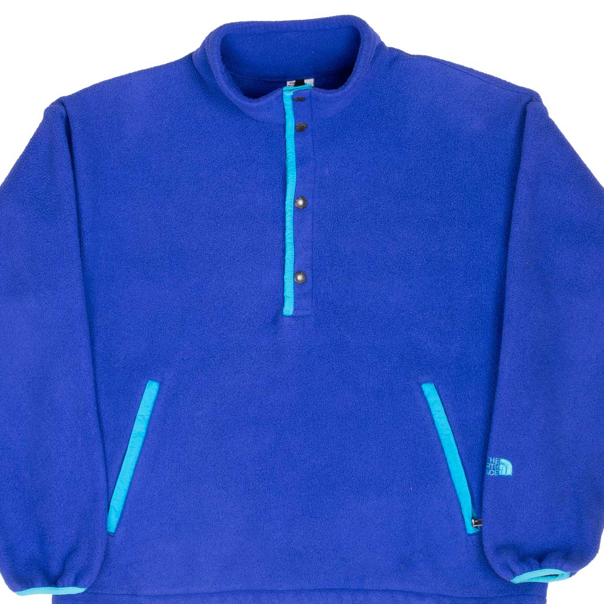 Vintage The North Face Pullover Purple Fleece Jacket 1990S Size Large