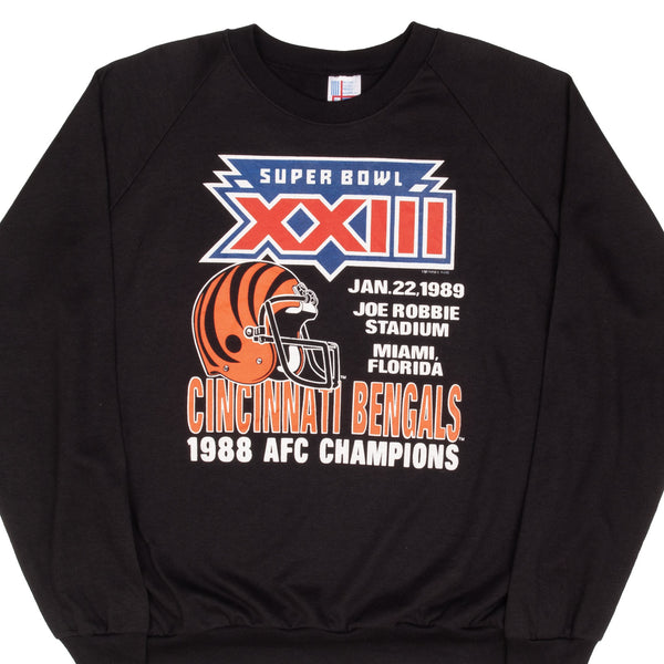 Vintage NFL XXII Super Bowl Cincinnati Bengals Sweatshirt 1989 Size XL Made In USA