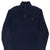Vintage Polo Ralph Lauren Navy Blue Quarter 1/4 Zip Sweater 1990s Size Medium