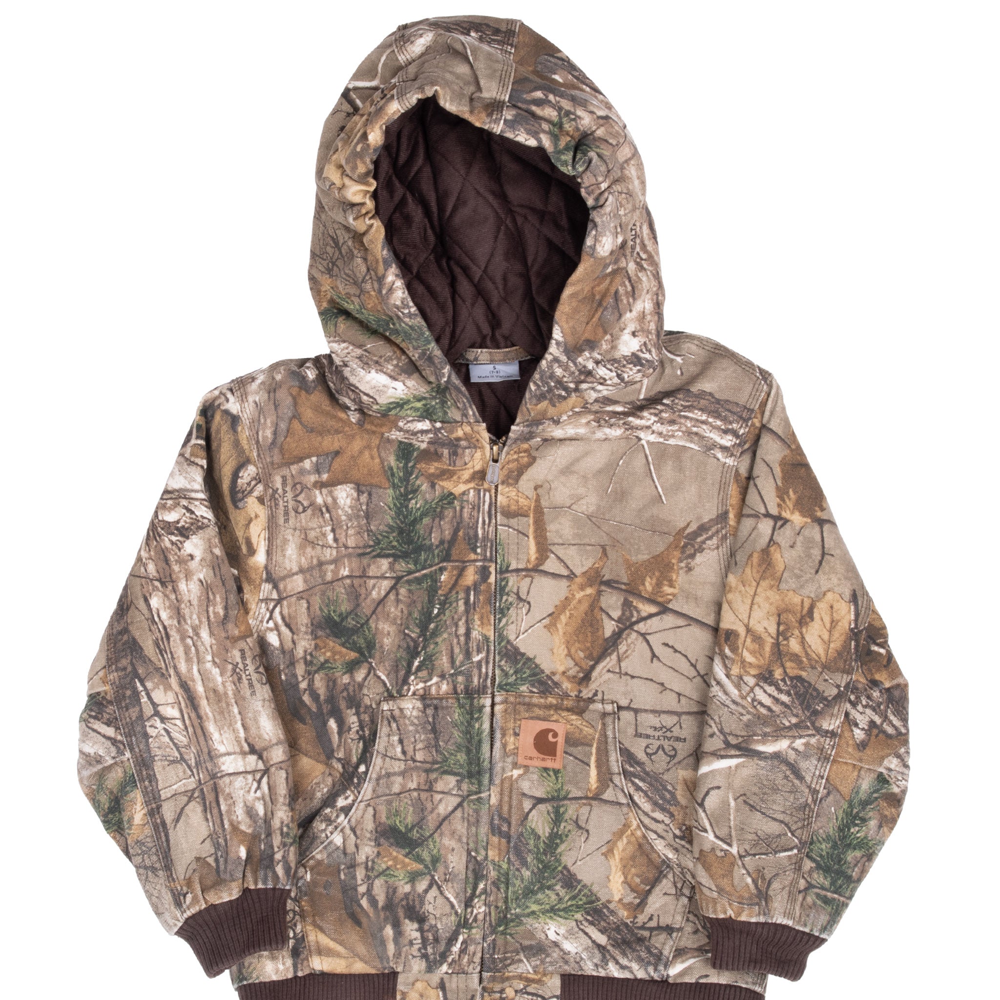 Vintage Carhartt Realtree Camo Active Worker Jacket Size Small Youth (7-8)