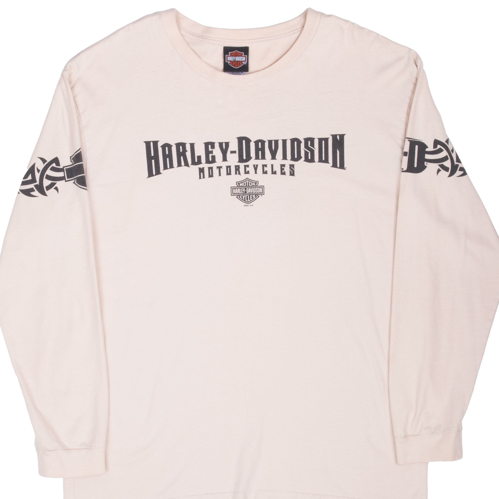 VINTAGE HARLEY DAVIDSON EUGENE OREGON LONG SLEEVES TEE SHIRT 2007 XL MADE IN USA