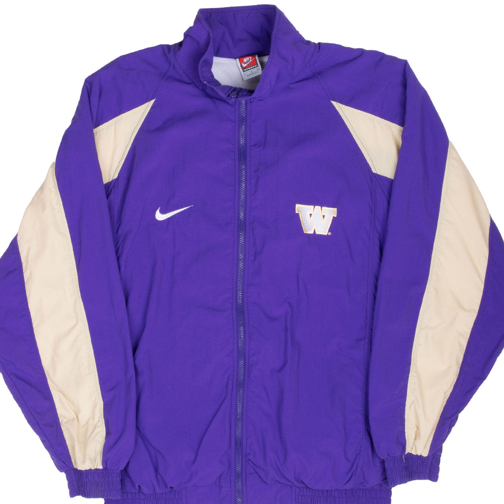 Vintage Nike Ncaa Washington Huskies Windbreaker Jacket 1990S Size Large Made In Usa
