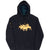 Vintage Ralph Lauren Black Polo Embroidered Hoodie Sweatshirt Size Medium