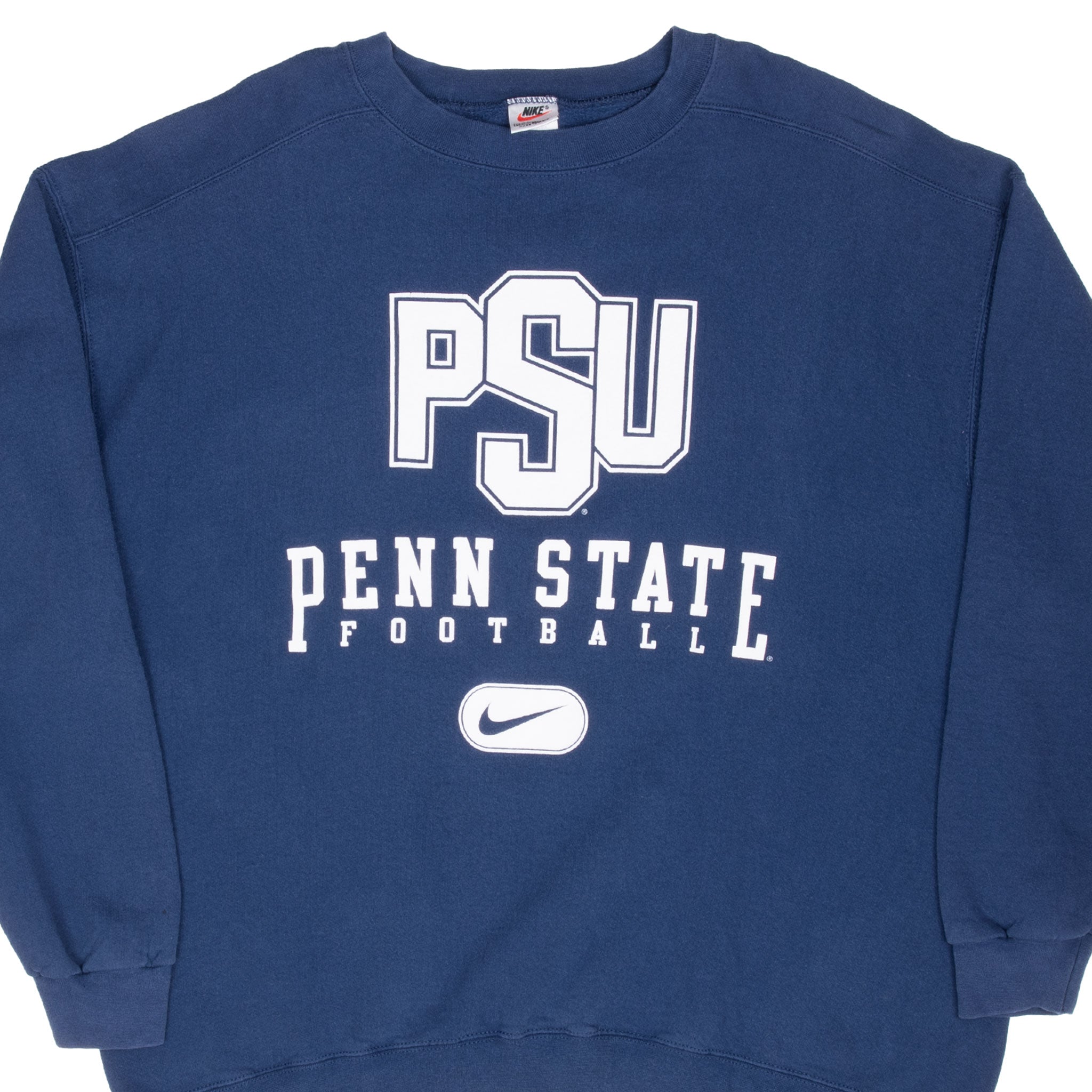 Vintage Nike Ncaa Penn State Blue Crewneck Sweatshirt 1990S Size XL Made In Usa