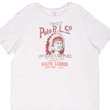 Polo Ralph Lauren Indians Chief White Tee Shirt Size 2XL