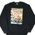 Front of black sweatshirt with colorful Lernerville Silver Cup III '94 sprint car graphic