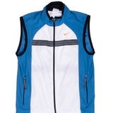 Vintage Nike Blue Swoosh Running Vest Jacket 1990S Size Small Women