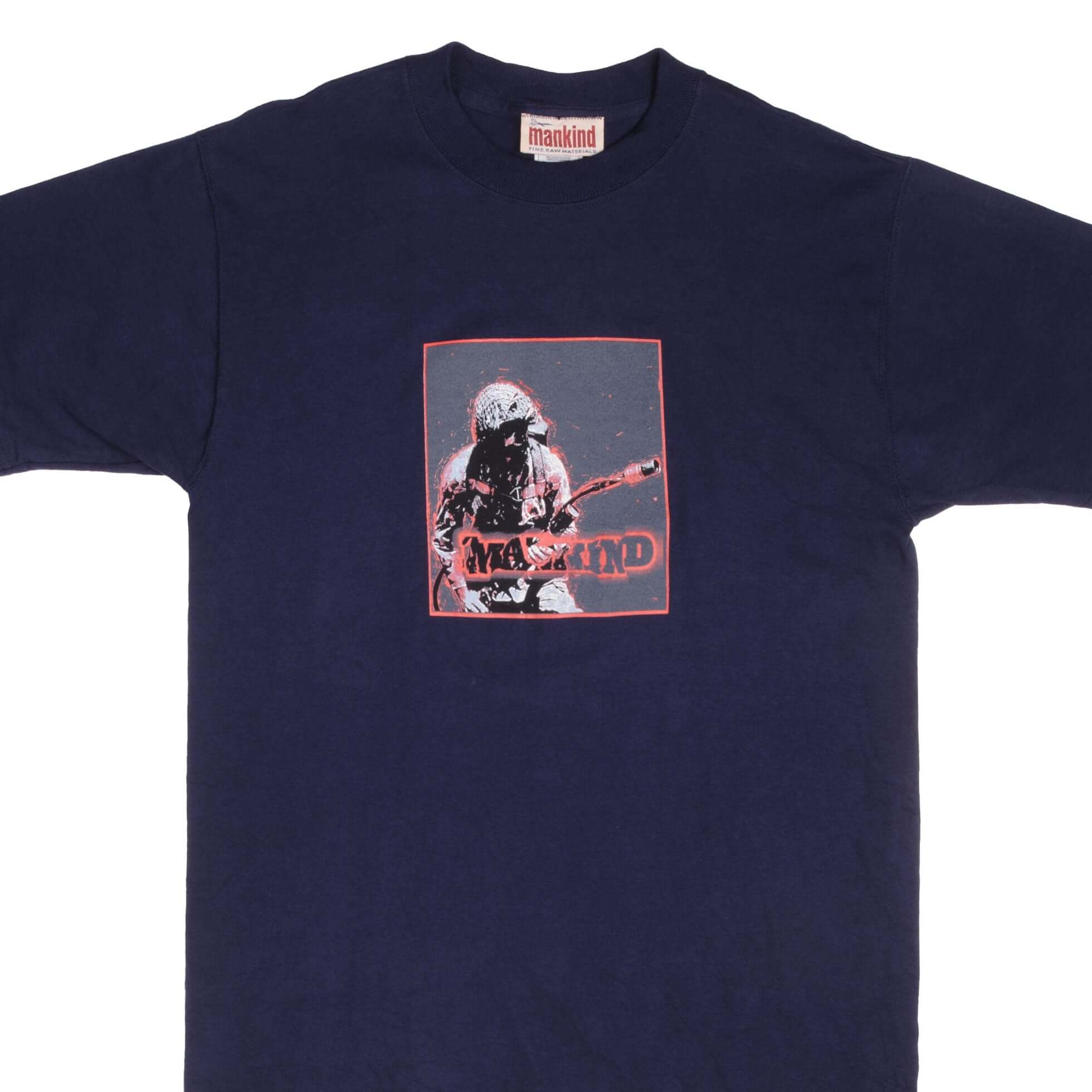 Vintage World Wrestling Federation Mankind Tee Shirt 1990S Size Large