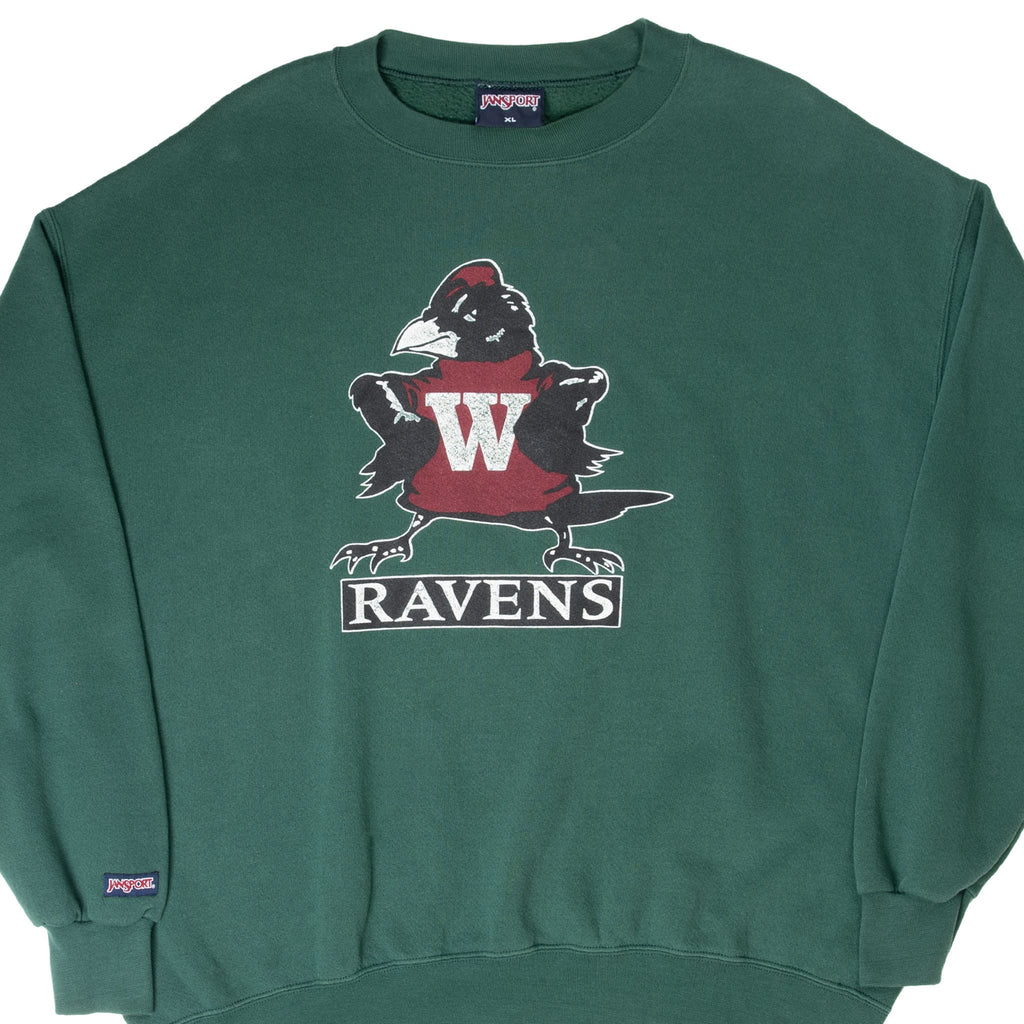 VINTAGE NCAA RAVENS 1990S UNIVERSITY JANSPORT SWEATSHIRT XL