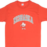 Vintage Champion NFL Nebraska Huskers 1980S Tee Shirt Size Medium Made In USA With Single Stitch Sleeves