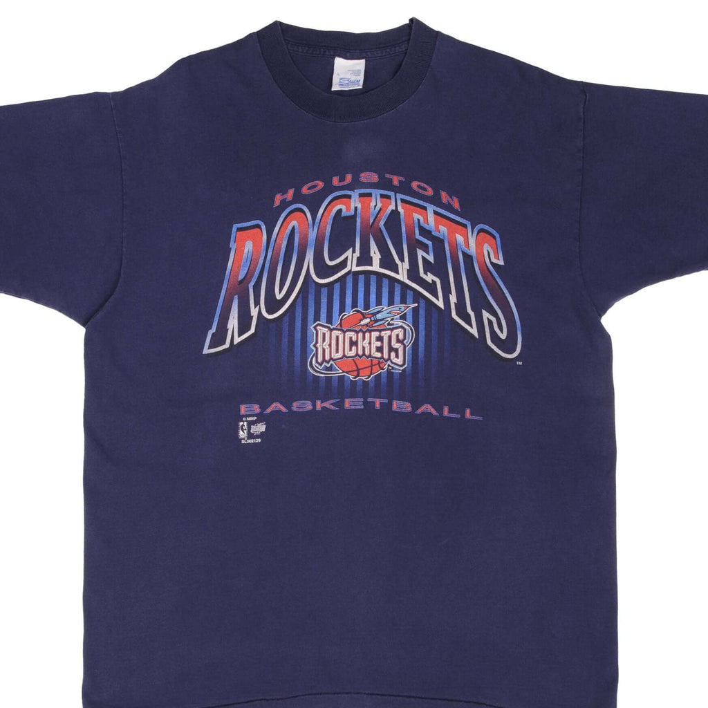 Vintage NBA Houston Rockets 1994 Tee Shirt Size XL Made In USA With Single Stitch Sleeves