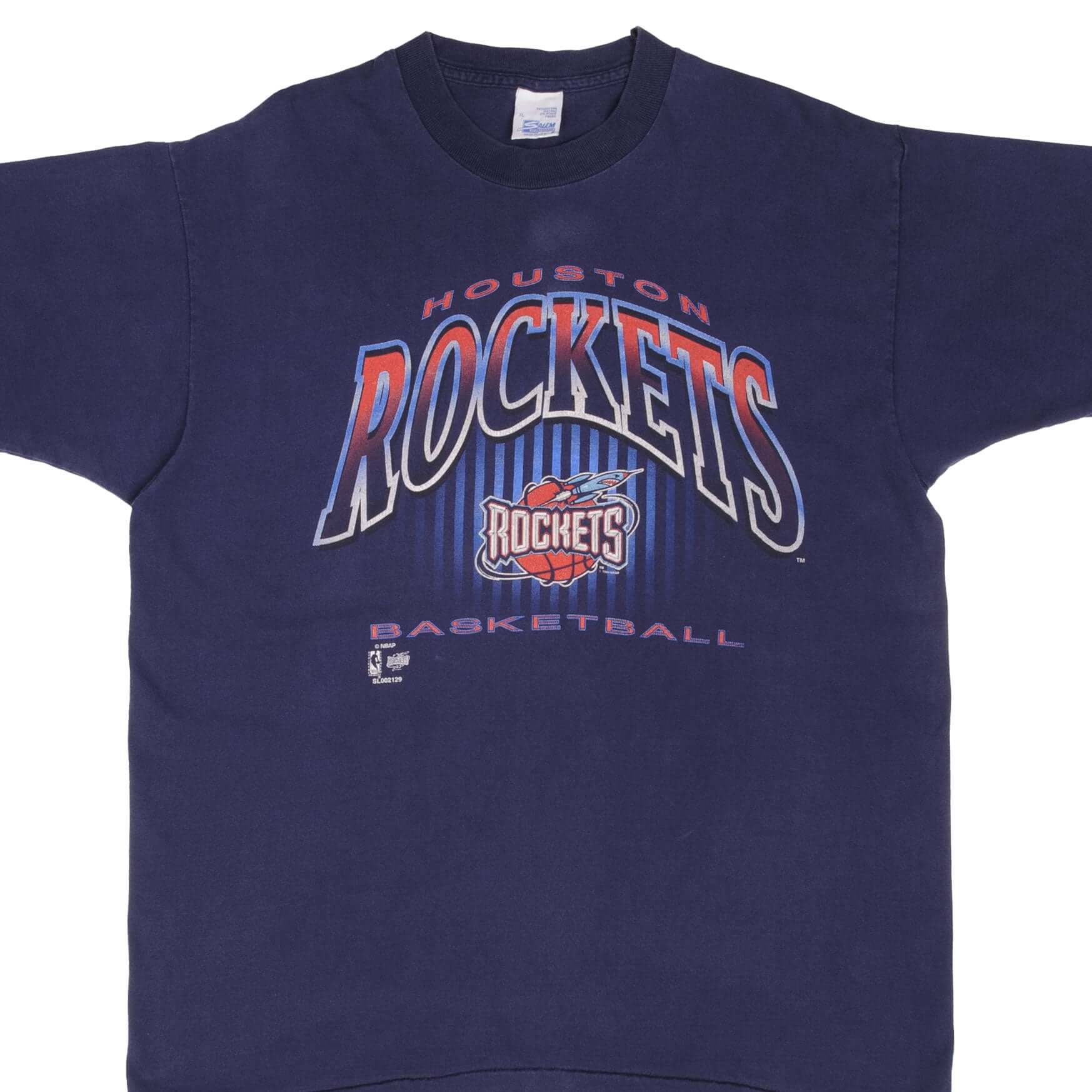 Vintage NBA Houston Rockets 1994 Tee Shirt Size XL Made In USA With Single Stitch Sleeves