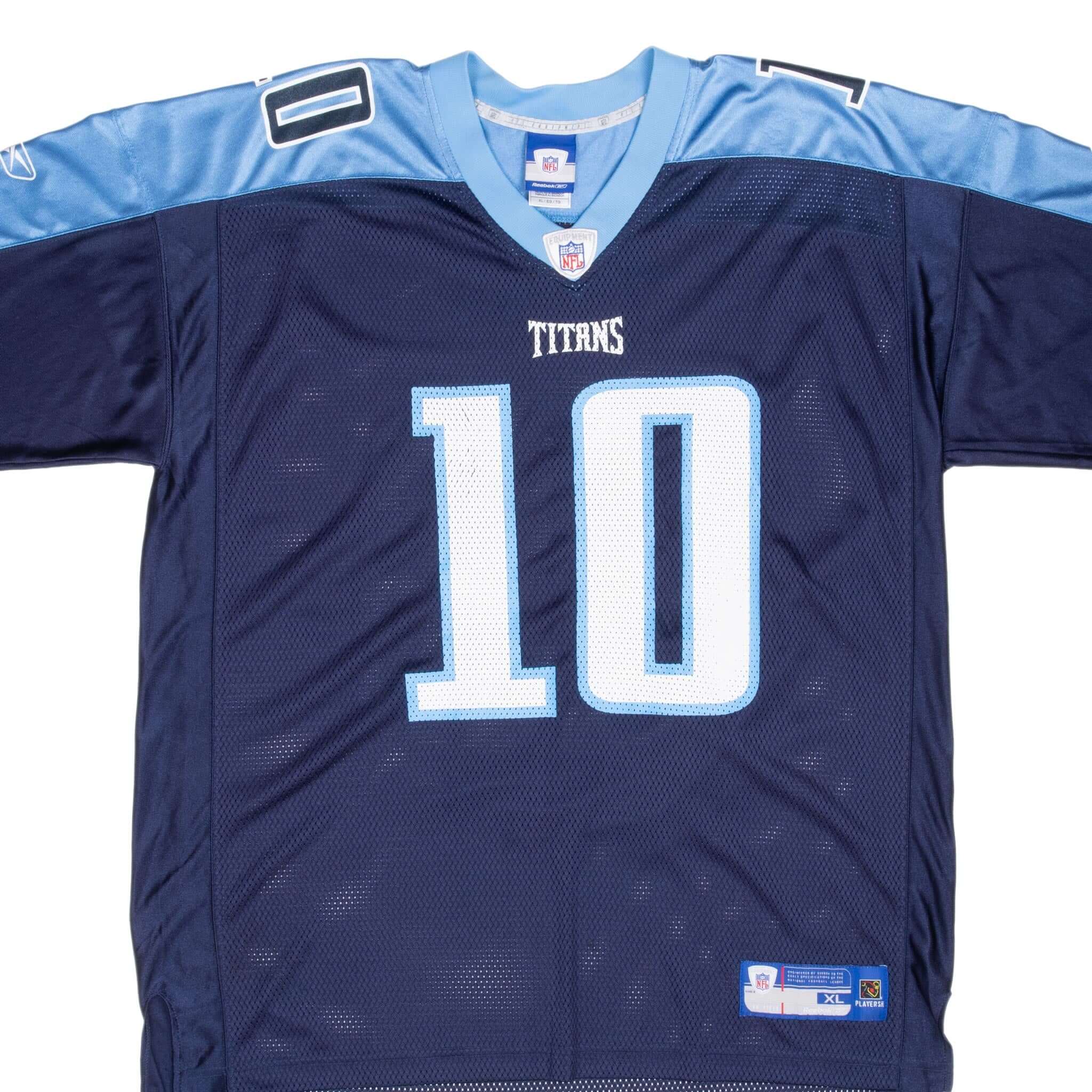 Vintage Nfl Tennessee Titans Vince Young #10 Reebok Jersey 2000S Size XL