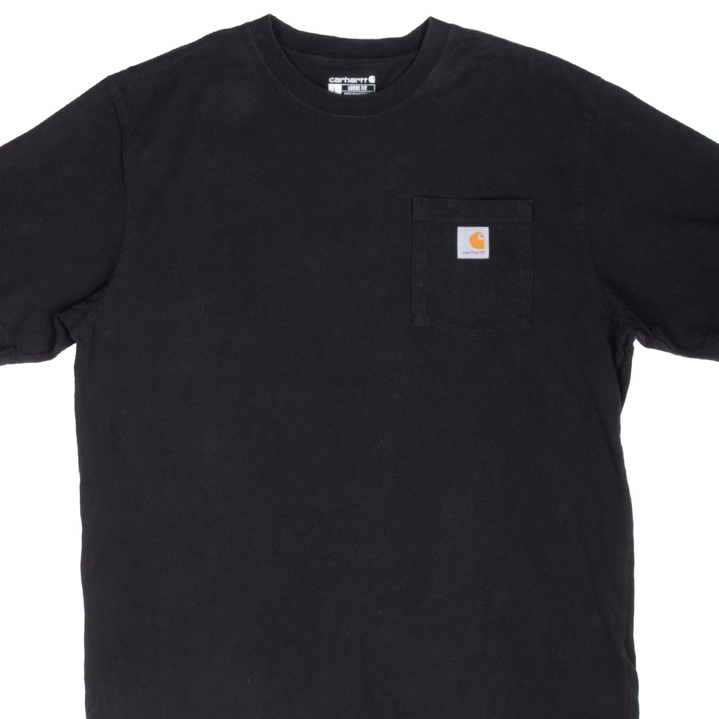Vintage Carhartt Classic Black Pocket Tee Shirt 2000S Size Large