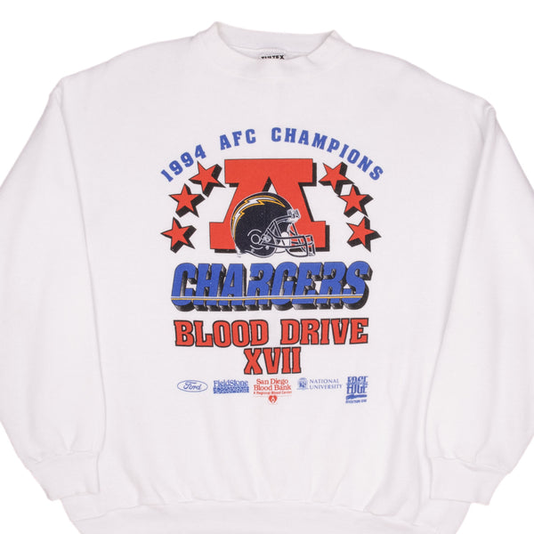 Vintage Nfl San Diego Chargers 1994 Afc Champions Sweatshirt Size XL