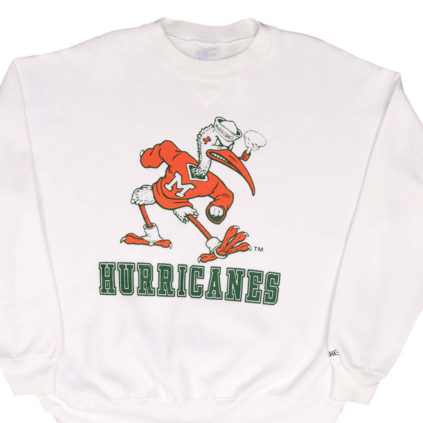 Vintage Ncaa Miami Hurricanes Sweatshirt 1990S Size XL Made In USA
