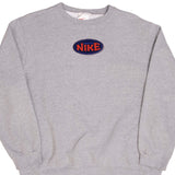 Vintage Nike Embroidered Spellout Sweatshirt 1990S Size XLarge Made In USA.