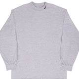 Vintage Nike Long Sleeve Turtle Neck Grey Tee Shirt 1990S Size Large