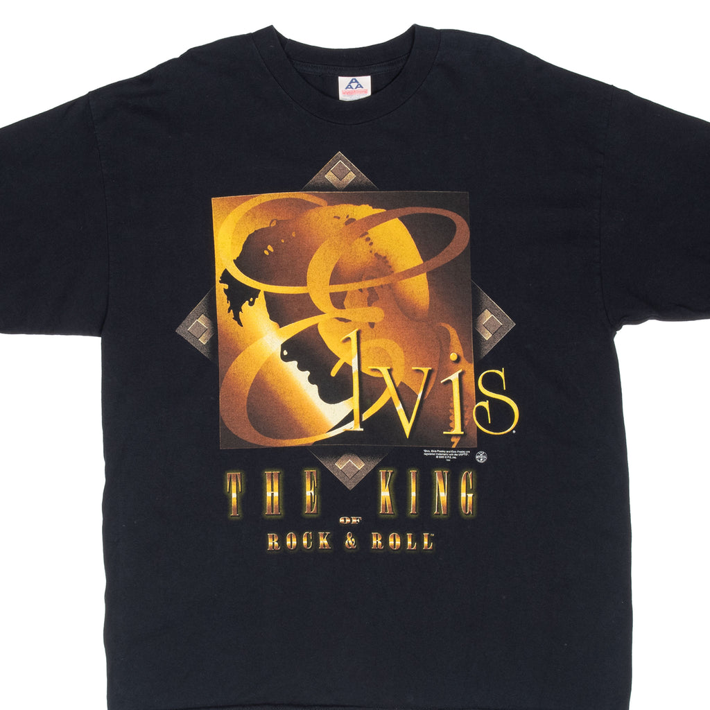 Vintage Elvis Presley The King Of Rock N Roll Tee Shirt 2000 Size XL