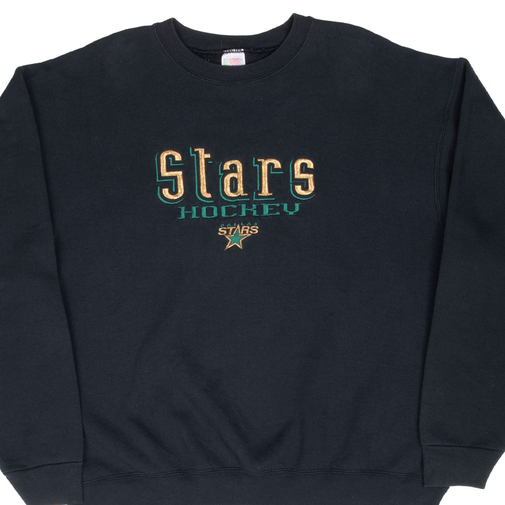 Vintage Nhl Dallas Stars Embroidered Sweatshirt 1990S Size XL