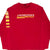 Vintage Nautica Jeans Red Long Sleeve Tee Shirt 2000S Size Large