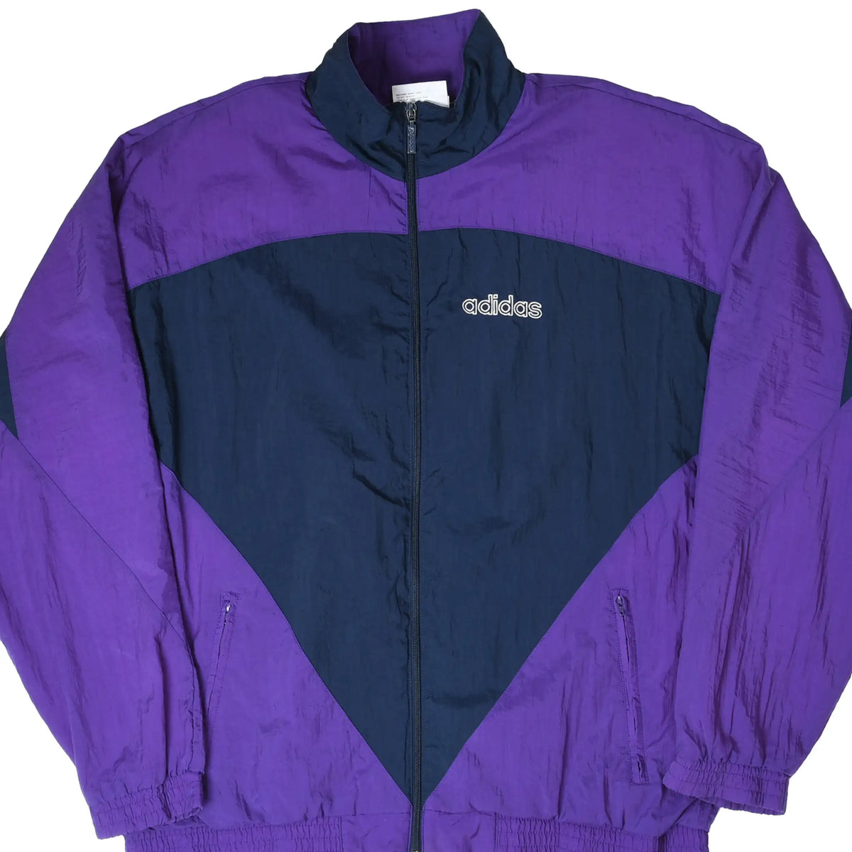Vintage 1980s adidas Purple Blue Windbreaker Jacket