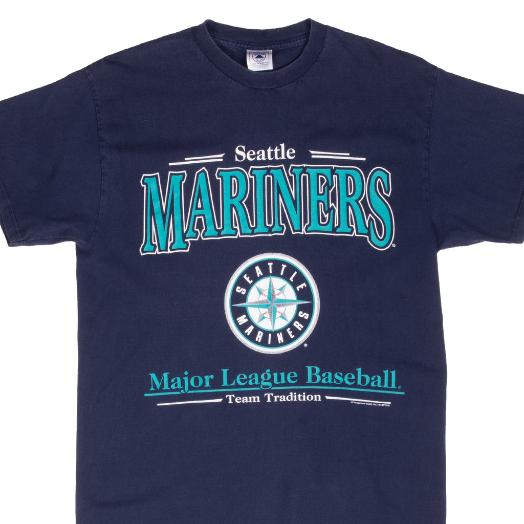 Vintage Mlb Seattle Mariners 2001 Tee Shirt Size Medium