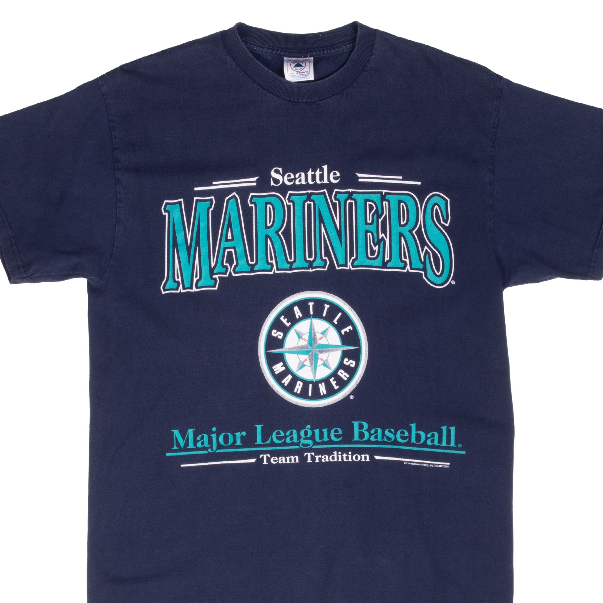 Vintage Mlb Seattle Mariners 2001 Tee Shirt Size Medium