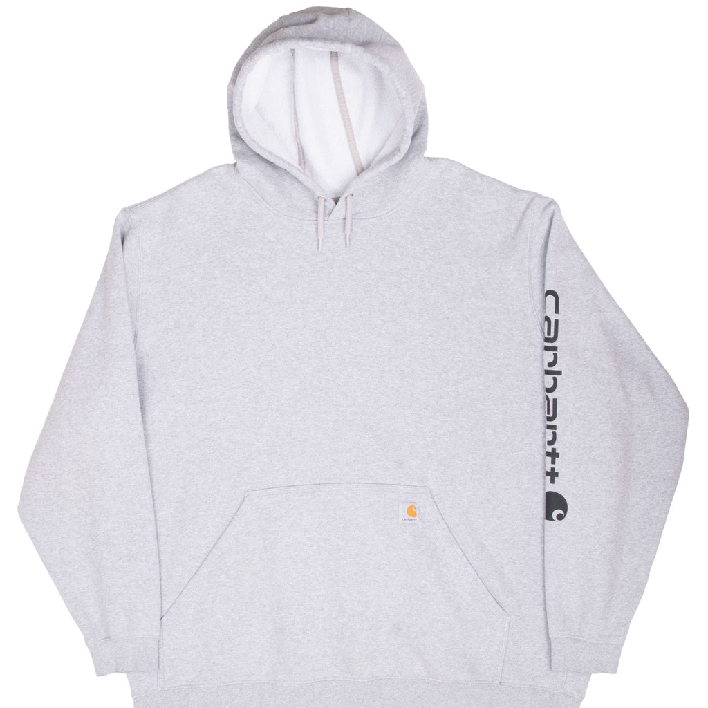VINTAGE CARHARTT GREY HOODIE SWEATSHIRT SIZE 3XL TALL