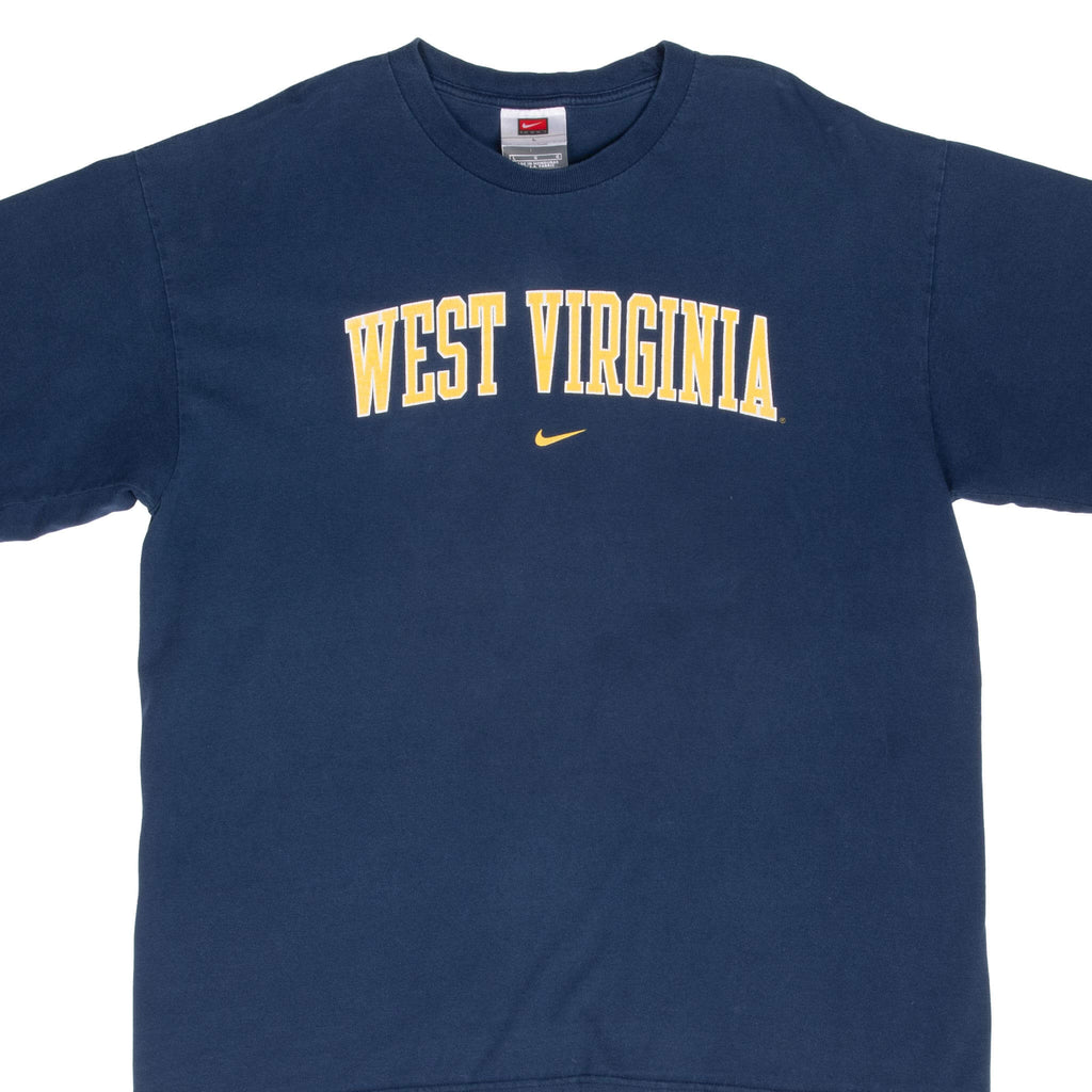 Vintage Nike Ncaa West Virginia Tee Shirt 2000S Size Large