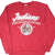Front of red Indiana University of Pennsylvania sweatshirt with white Indiana graphic