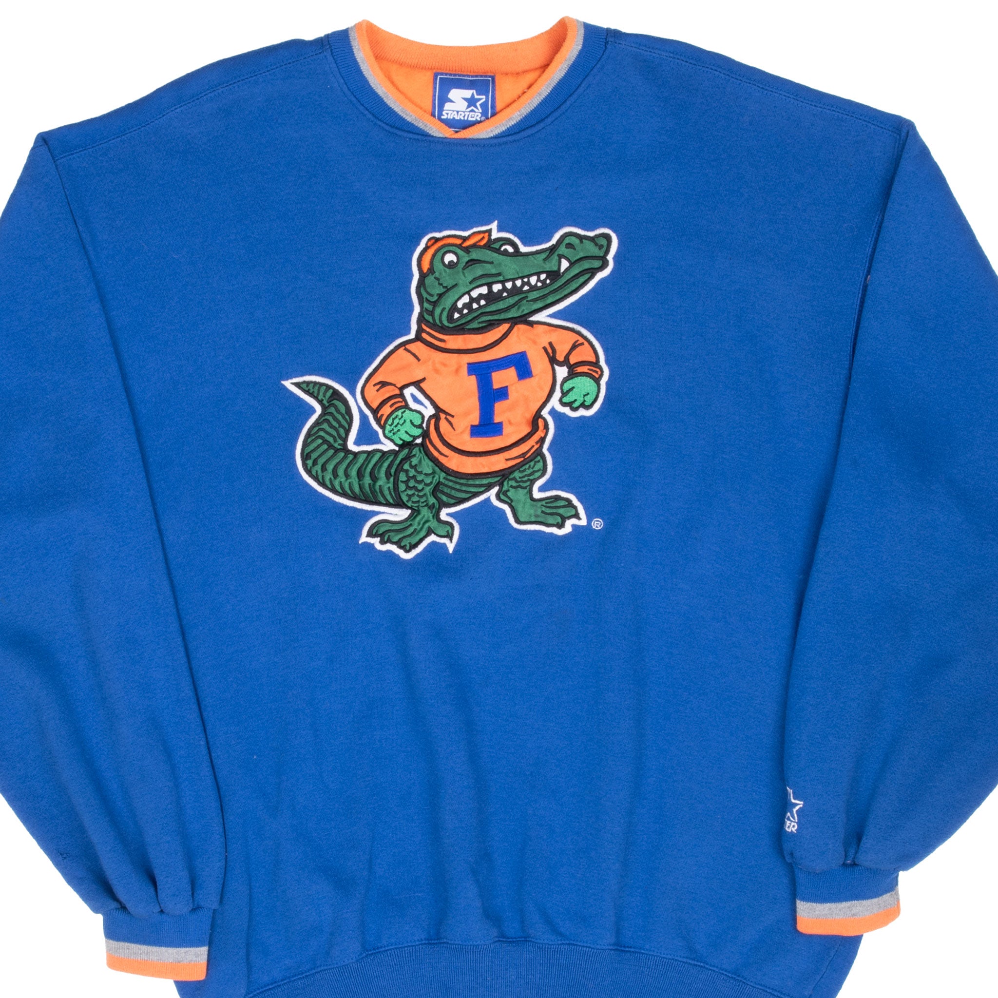 Vintage Ncaa Florida Gators Embroidered Starter Sweatshirt 1990S Size Medium