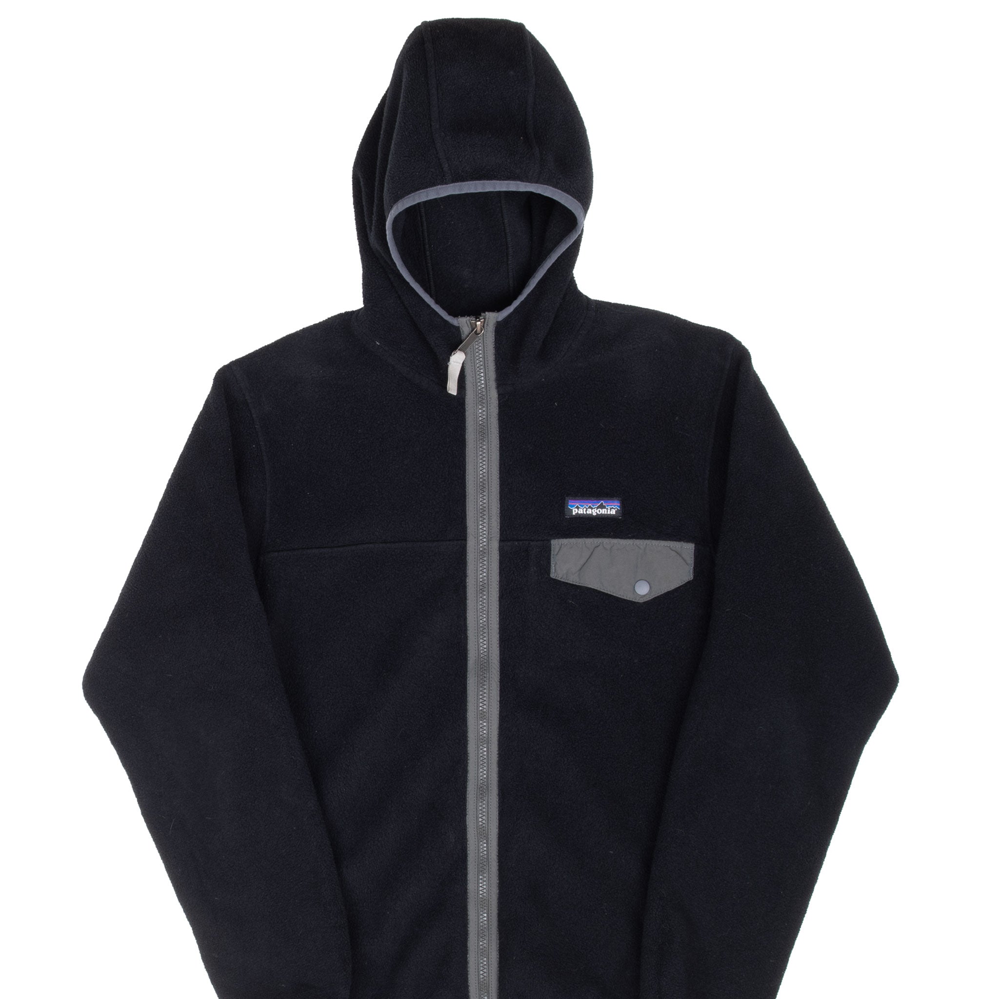 Vintage Patagonia Black Snap T Hoody Full Zip Fleece Jacket Size Small 2000S

RN51884

STY25462