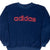 Vintage Adidas Navy Blue Fleece Crewneck Sweatshirt 1990S Size Large
