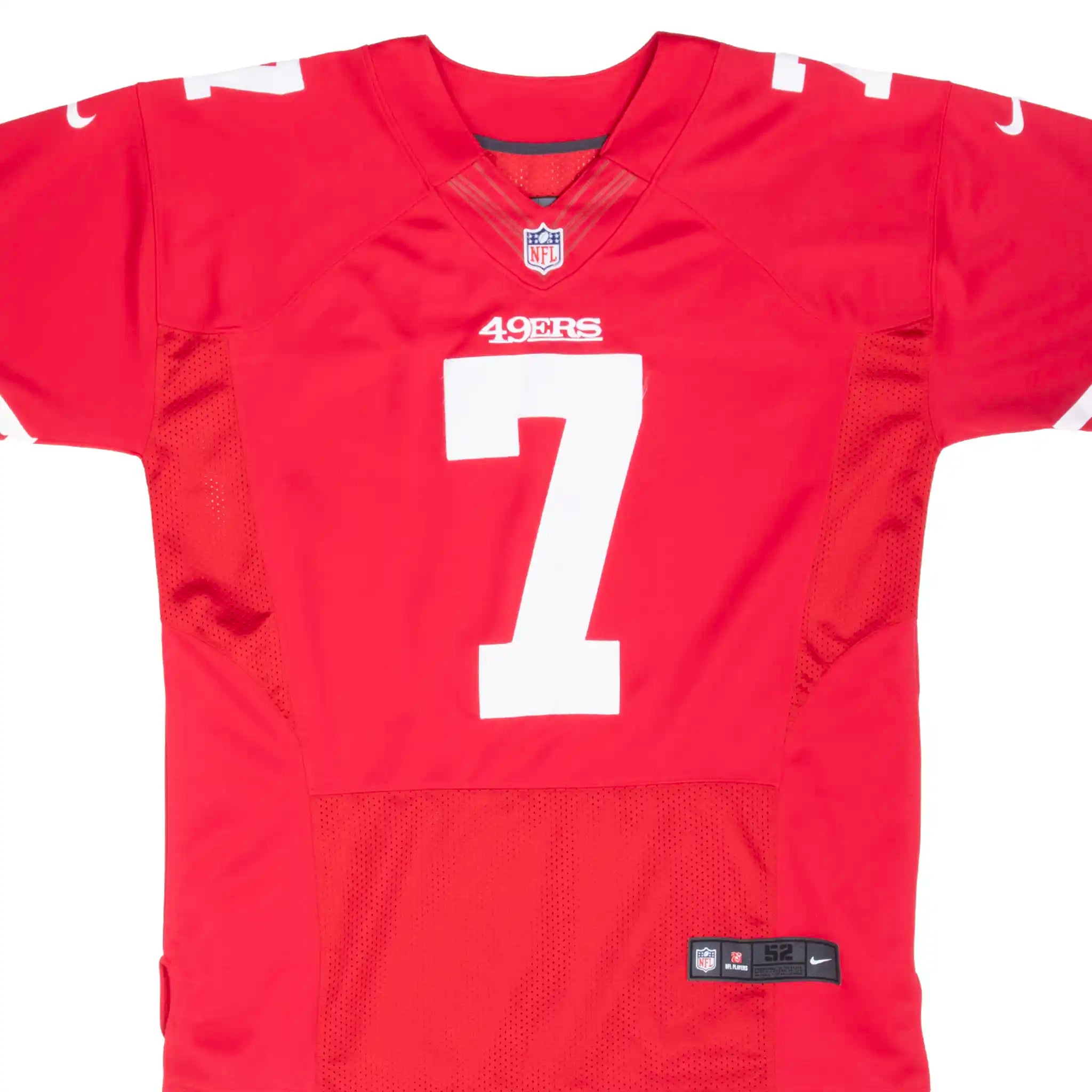 VINTAGE NIKE NFL SAN FRANCISCO 49ERS KAEPERNICK #7 JERSEY 2000S SIZE 52